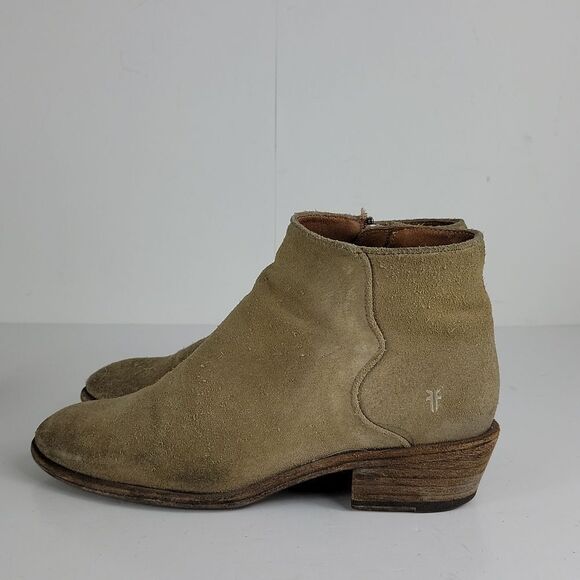 Frye Carson Piping Suede Leather Women's Booties - Picture 7 of 14
